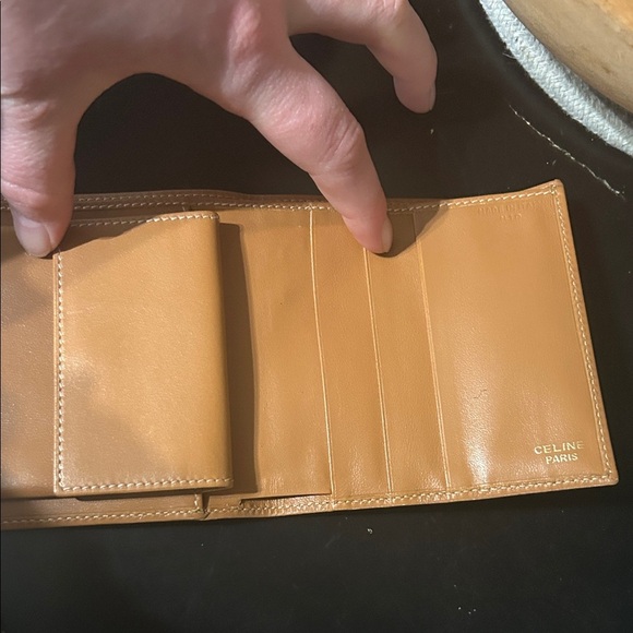 Celine Brown and Tan Crossbody Bag set with Chain and matching wallet - Picture 4 of 16